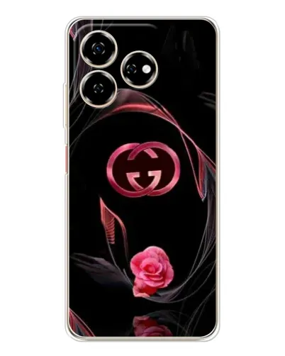 Чехол для ZTE Nubia V60 с картинкой «Gucci — неоновая роза»