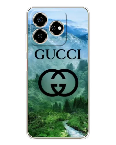 Чехол для ZTE Nubia V60 с картинкой «Gucci — горный пейзаж»
