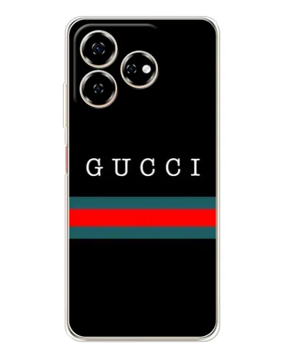 Чехол для ZTE Nubia V60 с картинкой «Gucci — красный пояс»