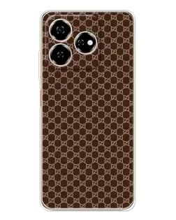 Чехол для ZTE Nubia V60 с картинкой «Gucci — шоколадная сетка»