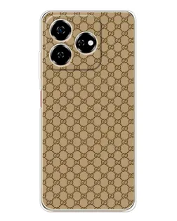 Чехол для ZTE Nubia V60 с картинкой «Gucci — классический беж»