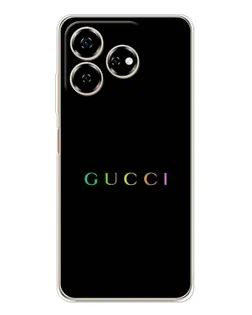 Чехол для ZTE Nubia V60 с картинкой «Gucci — неоновый минимализм»