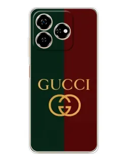 Чехол для ZTE Nubia V60 с картинкой «Gucci — темно-зеленый градиент»