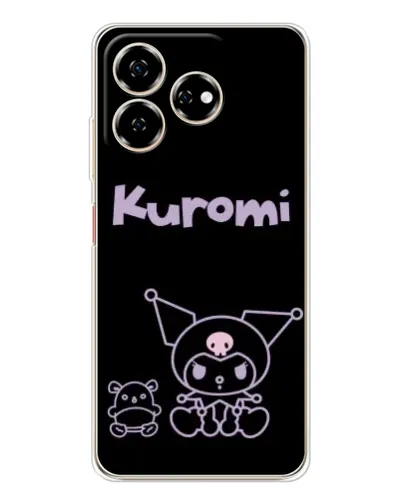 Чехол для ZTE Nubia V60 с картинкой «Kuromi — черный минимализм» Чехол для ZTE Nubia V60 с картинкой «Kuromi — черный минимализм»