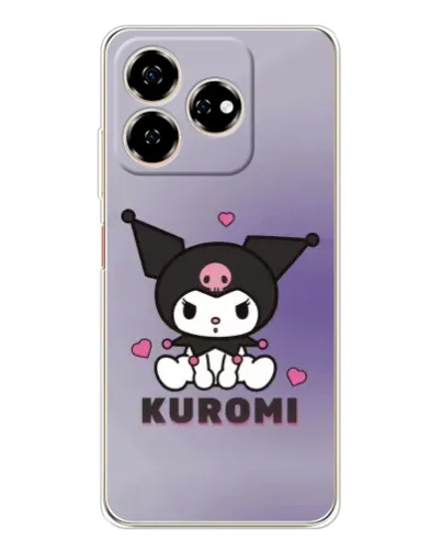 Чехол для ZTE Nubia V60 с картинкой «Kuromi — фиолетовый арт» Чехол для ZTE Nubia V60 с картинкой «Kuromi — фиолетовый арт»