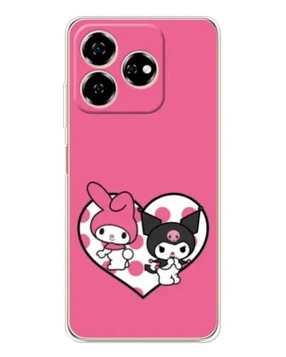 Чехол для ZTE Nubia V60 с картинкой «Kuromi и My Melody» Чехол для ZTE Nubia V60 с картинкой «Kuromi и My Melody»