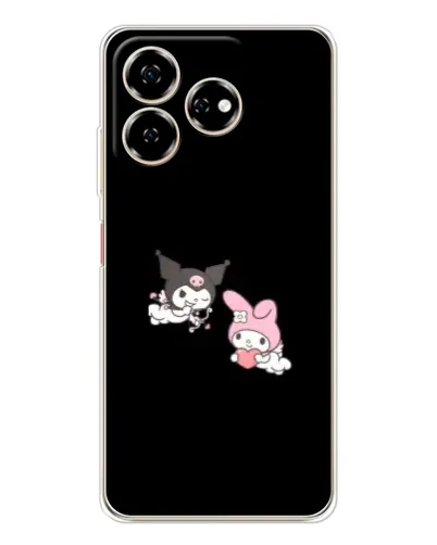 Чехол для ZTE Nubia V60 с картинкой «My Melody и Kuromi» Чехол для ZTE Nubia V60 с картинкой «My Melody и Kuromi»