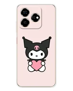 Чехол для ZTE Nubia V60 с картинкой «Kuromi и сердце» Чехол для ZTE Nubia V60 с картинкой «Kuromi и сердце»