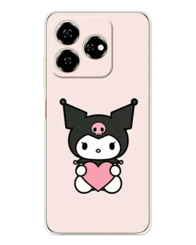 Чехол для ZTE Nubia V60 с картинкой «Kuromi и сердце» Чехол для ZTE Nubia V60 с картинкой «Kuromi и сердце»