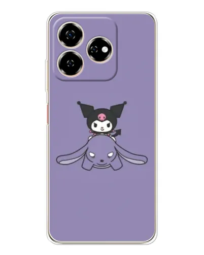 Чехол для ZTE Nubia V60 с картинкой «Kuromi на лиловом фоне» Чехол для ZTE Nubia V60 с картинкой «Kuromi на лиловом фоне»