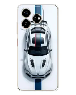 Чехол для ZTE Nubia V60 с картинкой «Вид сверху — BMW M»