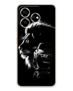 Чехол для ZTE Nubia V60 с картинкой «BMW и лев» Чехол для ZTE Nubia V60 с картинкой «BMW и лев»