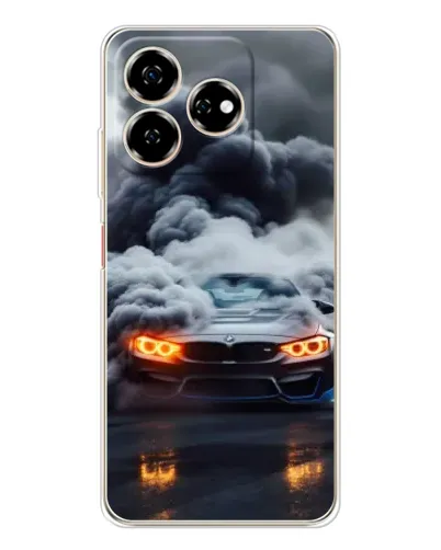 Чехол для ZTE Nubia V60 с картинкой «BMW в дыму»
