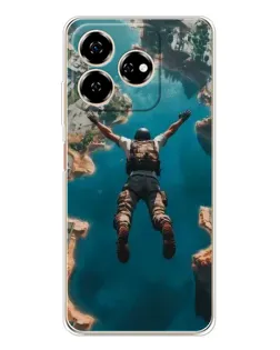 Чехол для ZTE Nubia V60 с картинкой «PUBG — свободное падение»