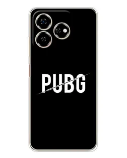 Чехол для ZTE Nubia V60 с картинкой «PUBG — белый логотип»