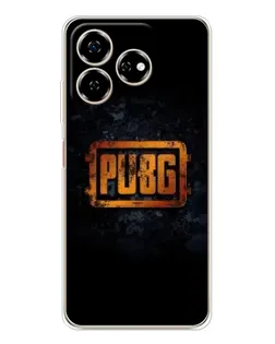 Чехол для ZTE Nubia V60 с картинкой «PUBG — золотой логотип»