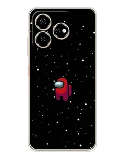 Чехол для ZTE Nubia V60 с картинкой «Красный Among Us»