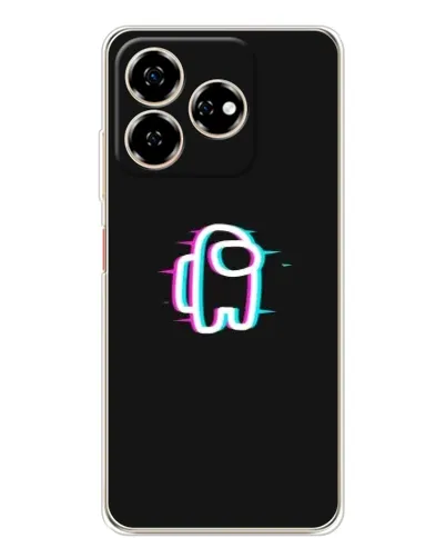 Чехол для ZTE Nubia V60 с картинкой «Among Us неон» Чехол для ZTE Nubia V60 с картинкой «Among Us неон»