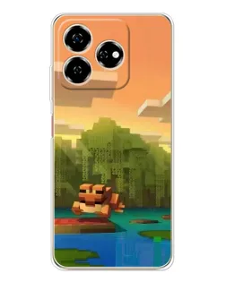 Чехол для ZTE Nubia V60 с картинкой «Майнкрафт закат солнца» Чехол для ZTE Nubia V60 с картинкой «Майнкрафт закат солнца»