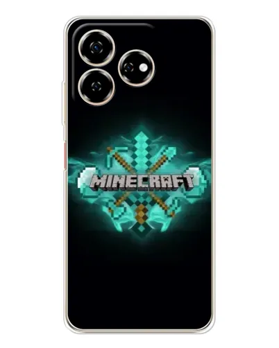 Чехол для ZTE Nubia V60 с картинкой «Minecraft Diamond лого» Чехол для ZTE Nubia V60 с картинкой «Minecraft Diamond лого»