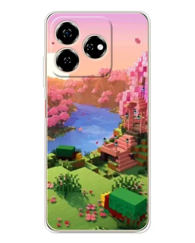 Чехол для ZTE Nubia V60 с картинкой «Розовое дерево Minecraft» Чехол для ZTE Nubia V60 с картинкой «Розовое дерево Minecraft»