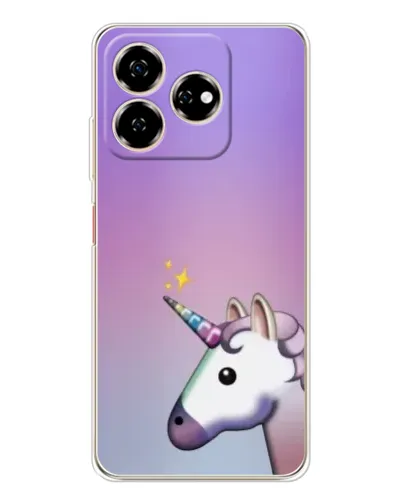 Чехол для ZTE Nubia V60 с картинкой «Единорог градиент»