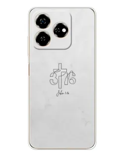 Чохол для ZTE Nubia V60 з картинкою «Івана 3:16 Хрест» Чохол для ZTE Nubia V60 з картинкою «Івана 3:16 Хрест»