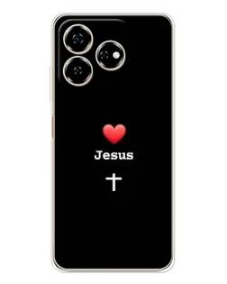 Чохол для ZTE Nubia V60 з картинкою «Серце - Jesus» Чохол для ZTE Nubia V60 з картинкою «Серце - Jesus»