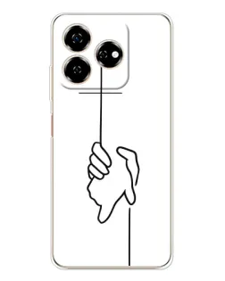 Чохол для ZTE Nubia V60 з картинкою «Рука тримає» Чохол для ZTE Nubia V60 з картинкою «Рука тримає»