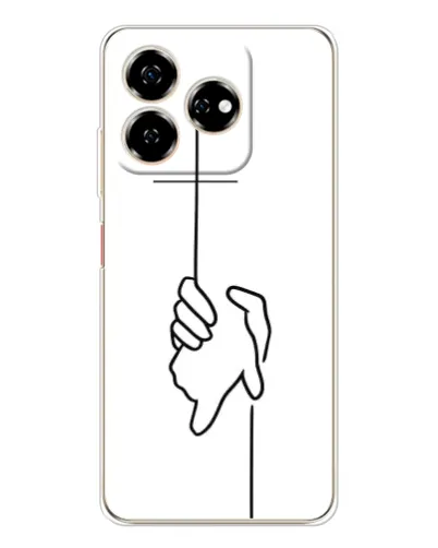 Чехол для ZTE Nubia V60 с картинкой «Рука держит» Чехол для ZTE Nubia V60 с картинкой «Рука держит»