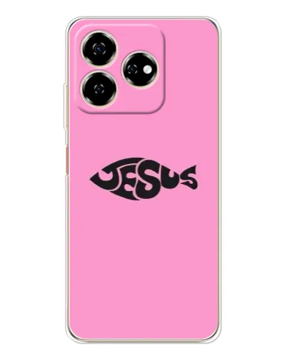 Чехол для ZTE Nubia V60 с картинкой «Розовый символ Jesus» Чехол для ZTE Nubia V60 с картинкой «Розовый символ Jesus»