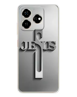 Чехол для ZTE Nubia V60 с картинкой «Металлический крест Jesus» Чехол для ZTE Nubia V60 с картинкой «Металлический крест Jesus»