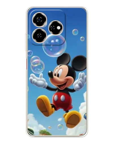 Чехол для ZTE Nubia V60 с картинкой «Mickey и мыльные пузыри»
