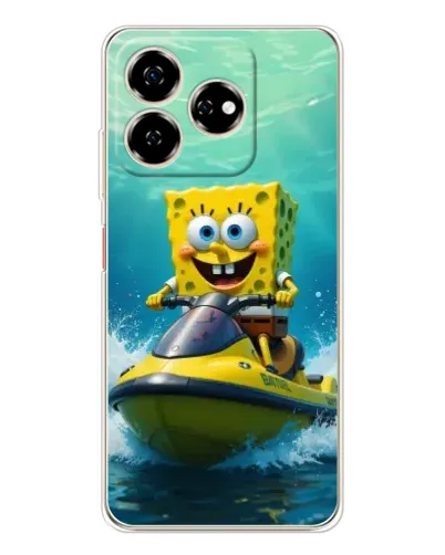 Чехол для ZTE Nubia V60 с картинкой «Спанч Боб на гидроцикле» Чехол для ZTE Nubia V60 с картинкой «Спанч Боб на гидроцикле»