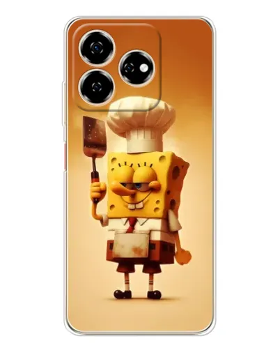 Чехол для ZTE Nubia V60 с картинкой «Губка Боб повар» Чехол для ZTE Nubia V60 с картинкой «Губка Боб повар»