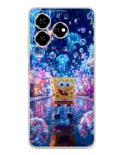 Чехол для ZTE Nubia V60 с картинкой «Неоновый океан»