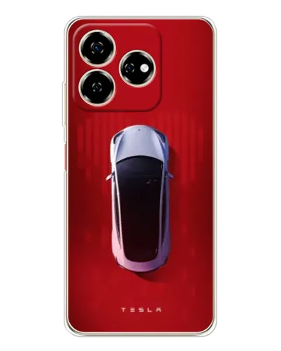 Чехол для ZTE Nubia V60 с картинкой «Tesla Top View»