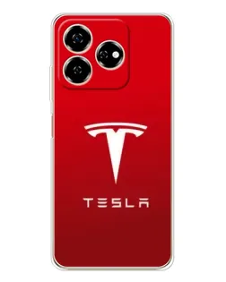 Чехол для ZTE Nubia V60 с картинкой «Tesla Red Classic»