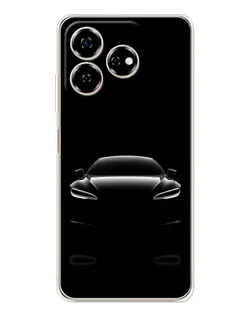 Чехол для ZTE Nubia V60 с картинкой «Силуэт Tesla Night»
