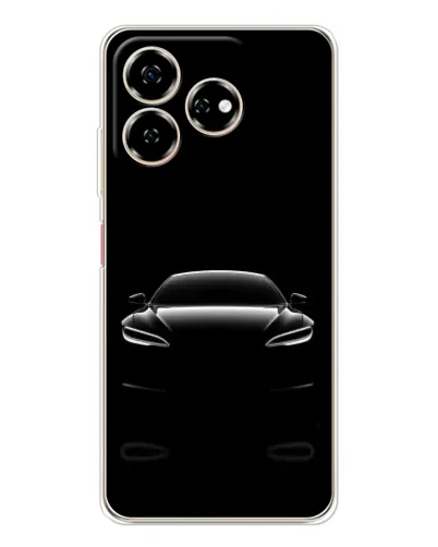 Чехол для ZTE Nubia V60 с картинкой «Силуэт Tesla Night»