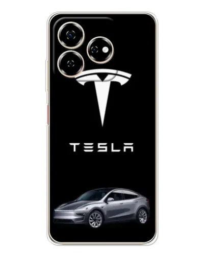 Чехол для ZTE Nubia V60 с картинкой «Tesla Model Y»