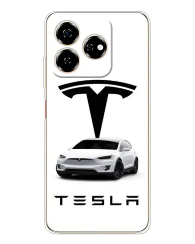 Чехол для ZTE Nubia V60 с картинкой «Tesla White Style»