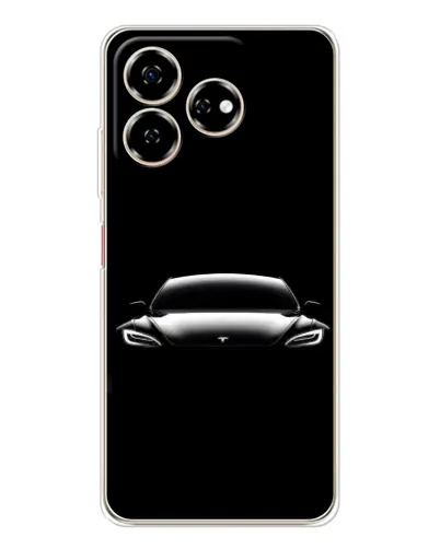 Чехол для ZTE Nubia V60 с картинкой «Фары Tesla Night»
