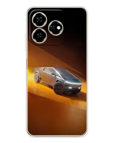 Чехол для ZTE Nubia V60 с картинкой «Cybertruck в пустыне»