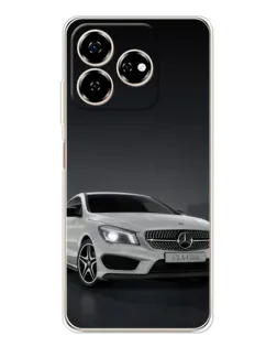 Чехол для ZTE Nubia V60 с картинкой «Mercedes AMG GT Silver»