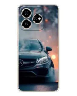 Чехол для ZTE Nubia V60 с картинкой «Mercedes — ночной город»