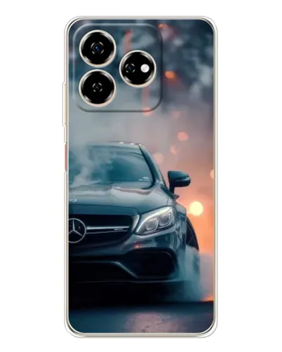 Чехол для ZTE Nubia V60 с картинкой «Mercedes — ночной город»