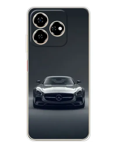 Чехол для ZTE Nubia V60 с картинкой «Mercedes на черном»