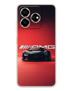Чехол для ZTE Nubia V60 с картинкой «Mercedes AMG — красная линия»