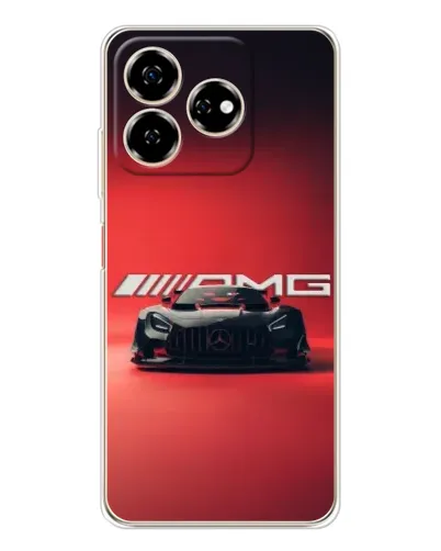 Чехол для ZTE Nubia V60 с картинкой «Mercedes AMG — красная линия»